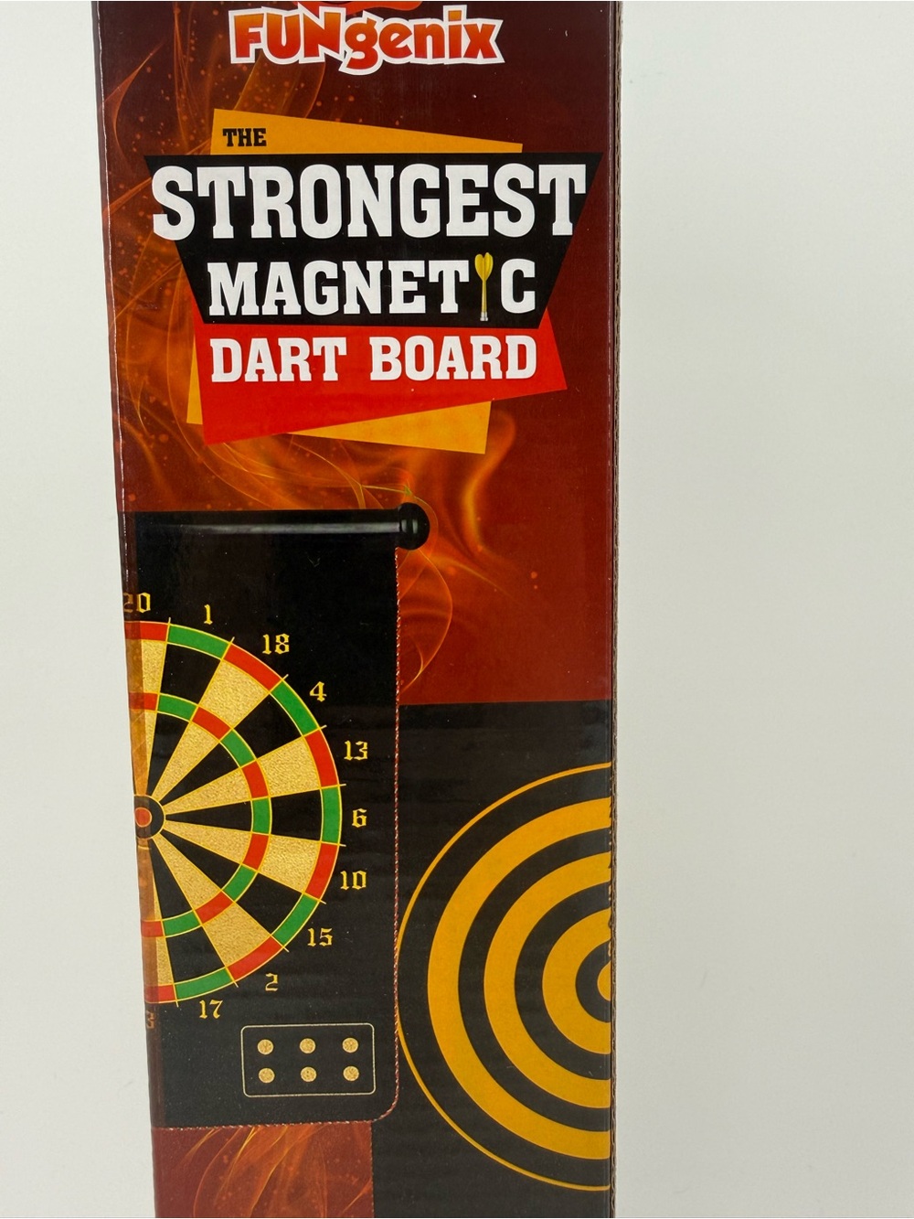 Strongest Magnetic Dart Board - Black/Red/Yellow